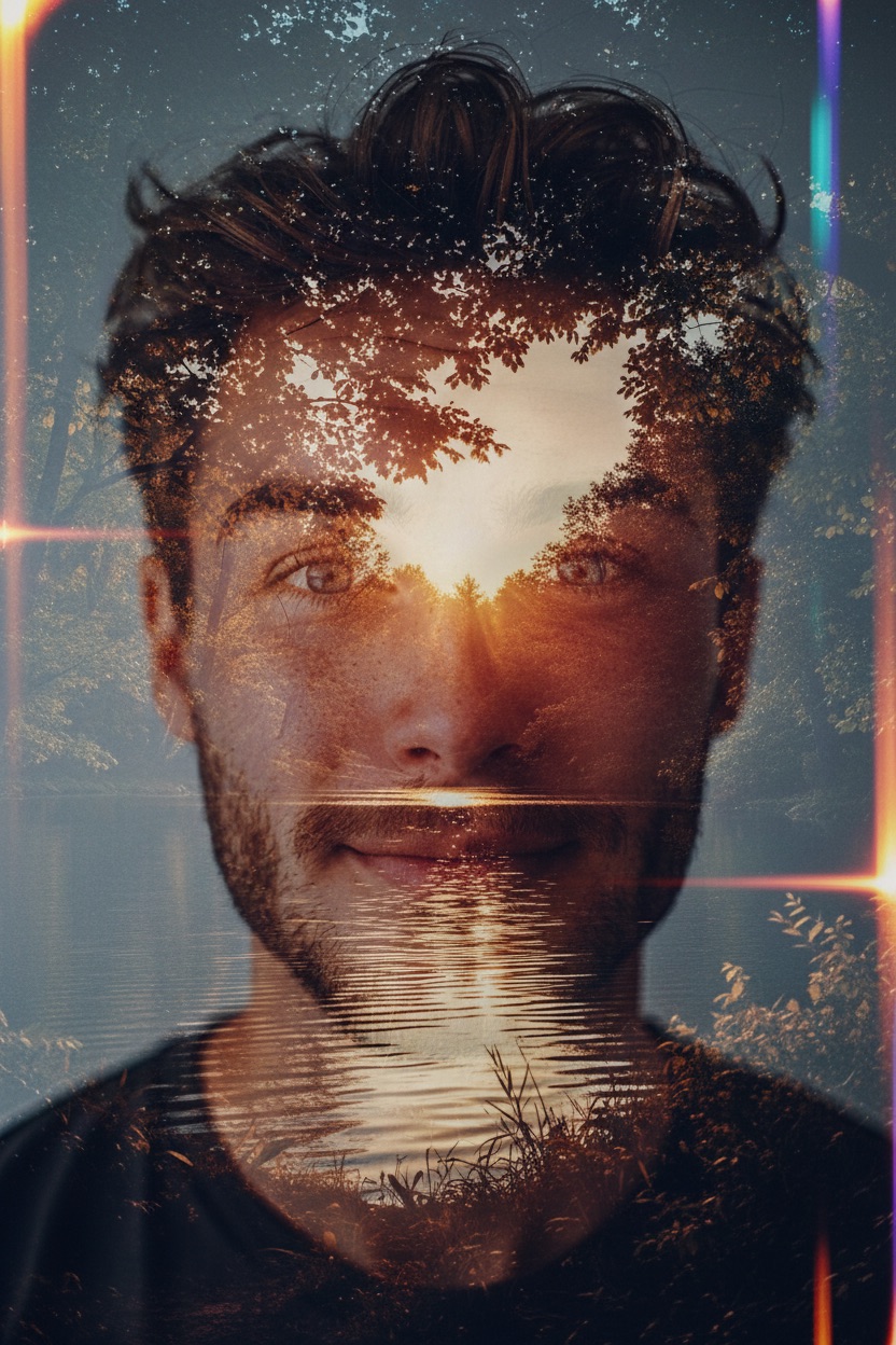 double_exposure_color_portrait preview 2