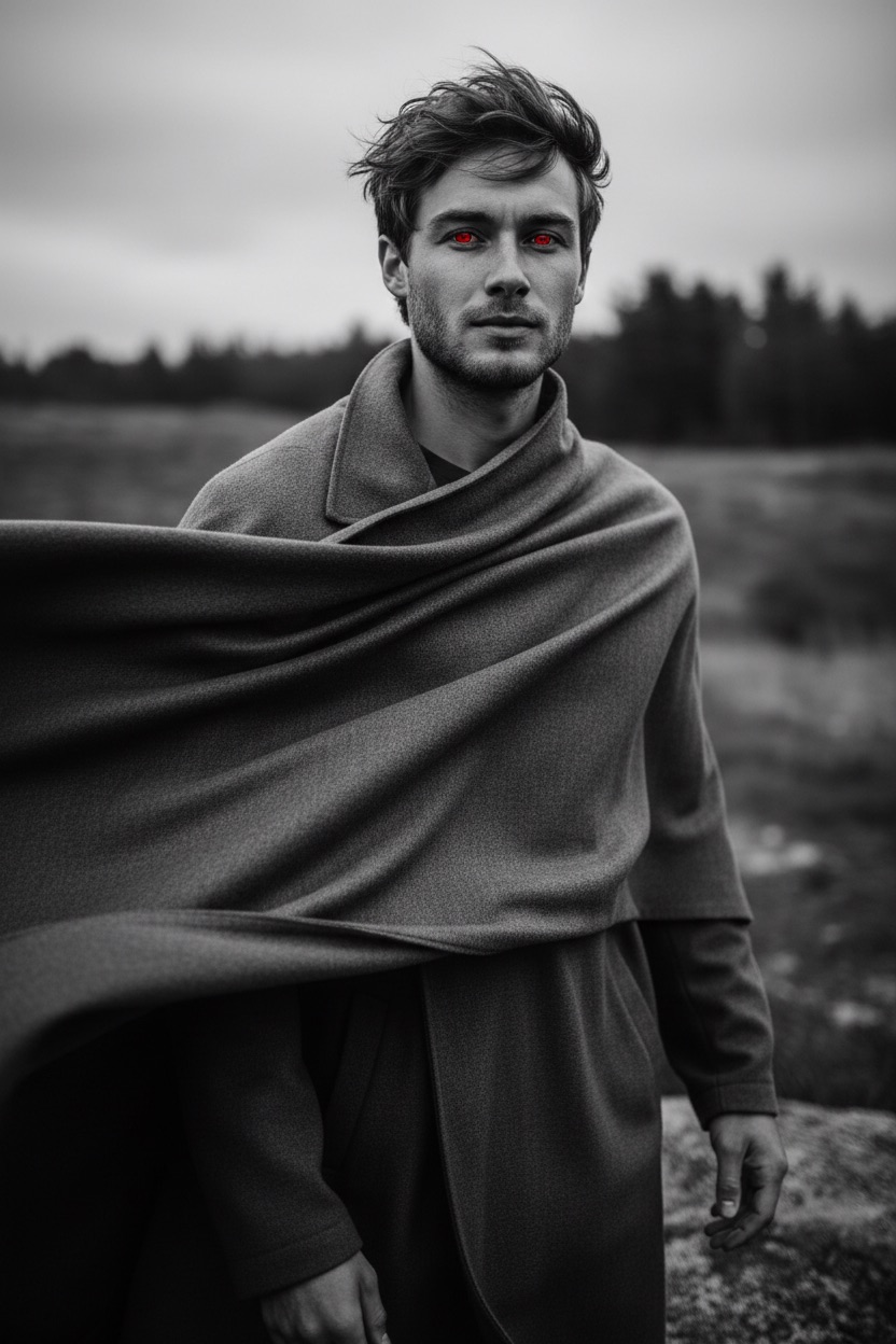 Dynamic Monochrome with Red Accent preview 2