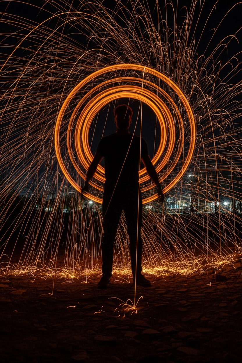 Long Exposure Light Painting preview 2