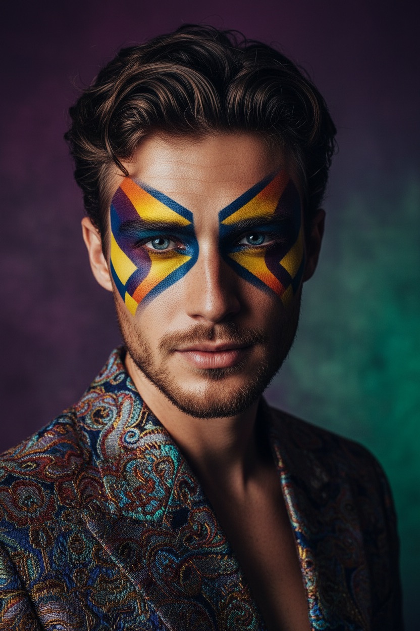 Vibrant Fashion Portrait preview 2