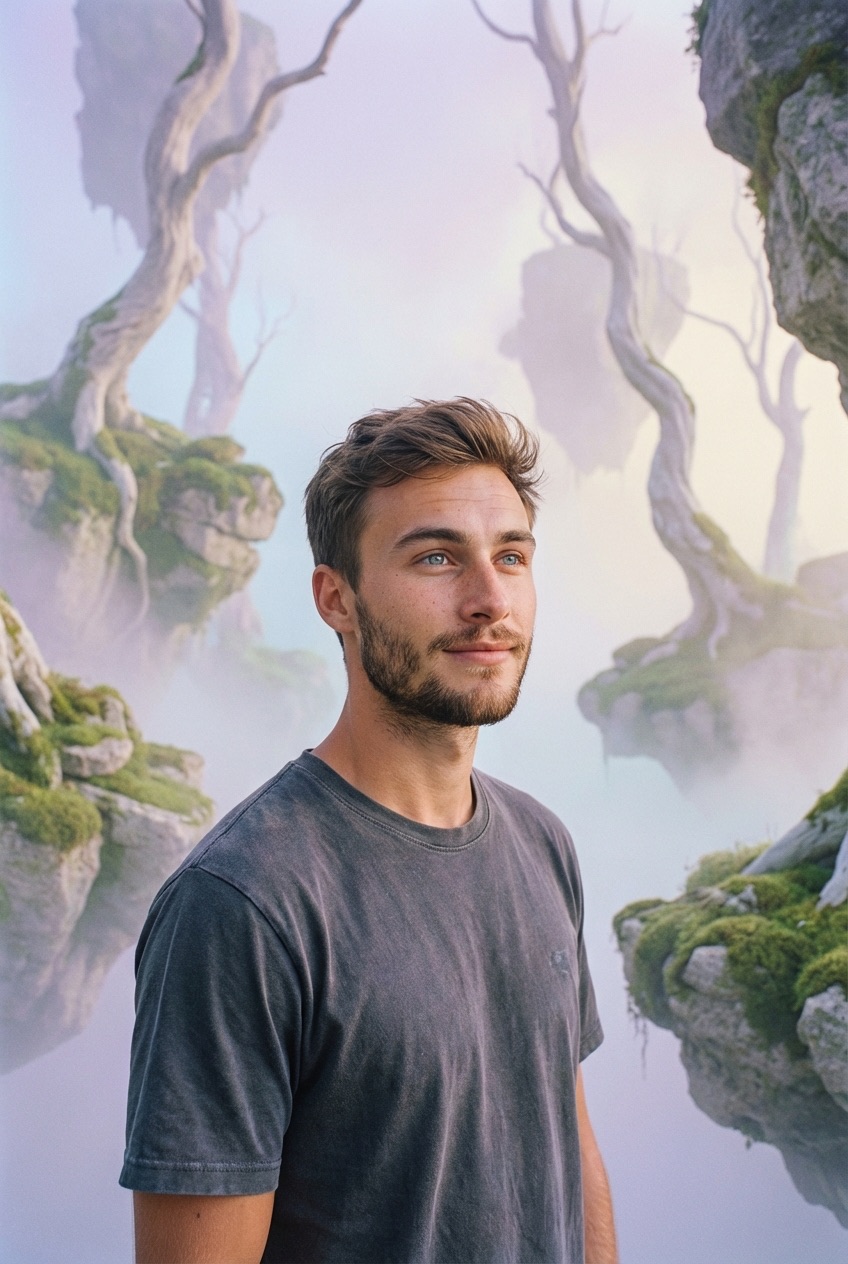 Ethereal Pastel Landscape preview 2