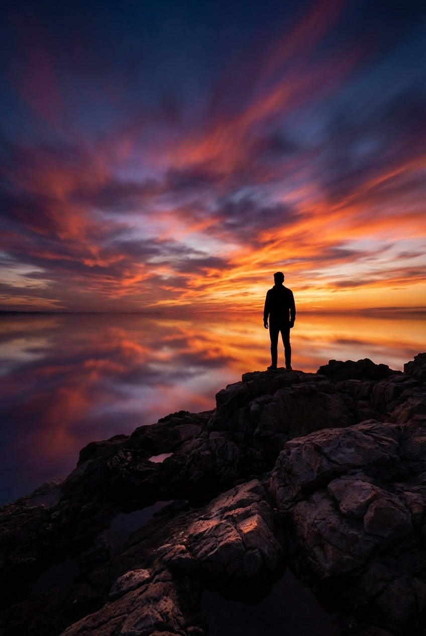 Яркий силуэт с длинной выдержкой preview 2