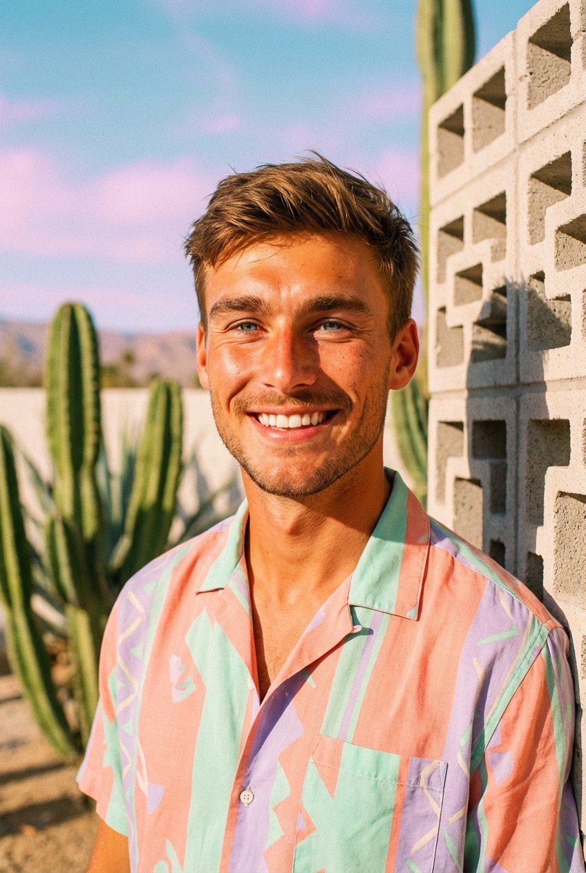 Ретро-пустыня в пастели preview 2