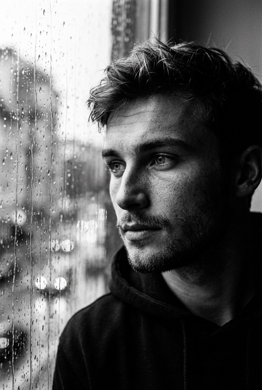 Нуарный портрет у окна preview 2