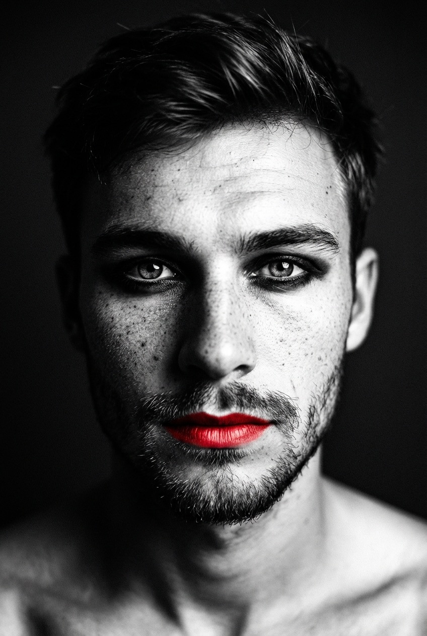 Dramatic Shadow and Highlight Portrait preview 2