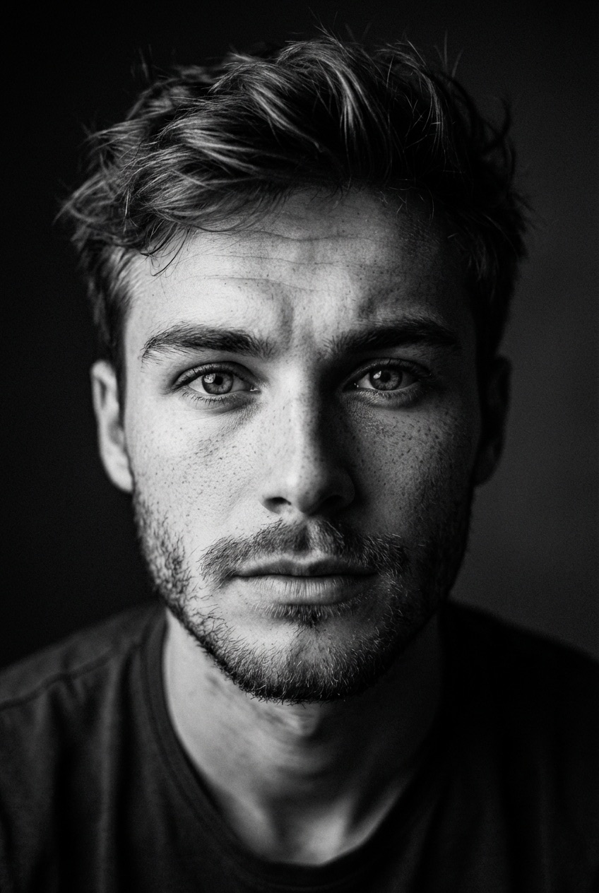 intense_monochrome_portrait preview 2