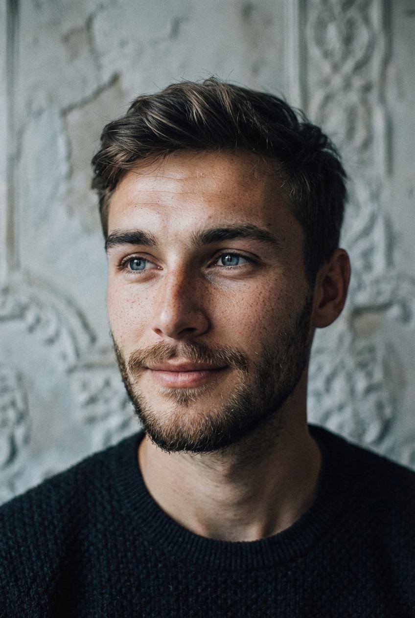 Kodachrome Cool-Toned Contemplative Portrait preview 2