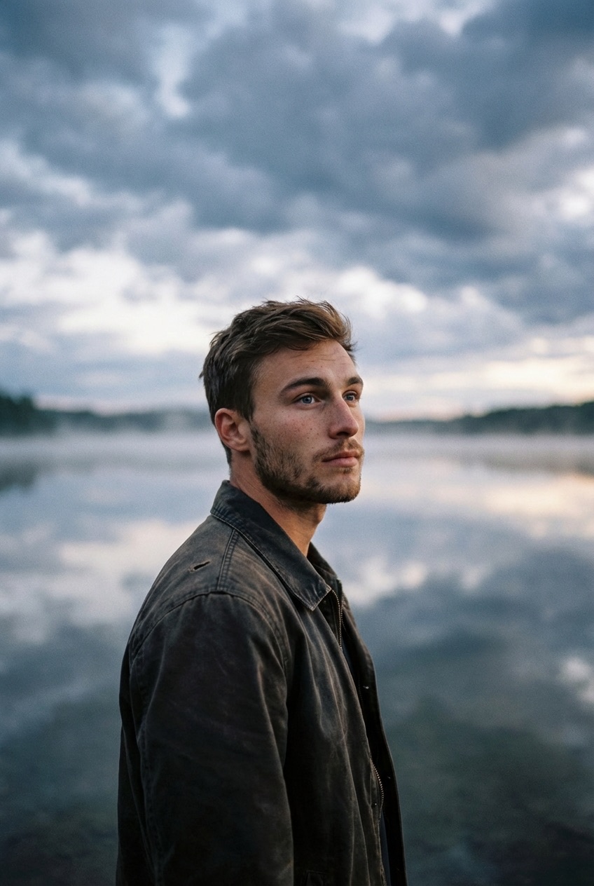 Melancholic Outdoor Portrait preview 2